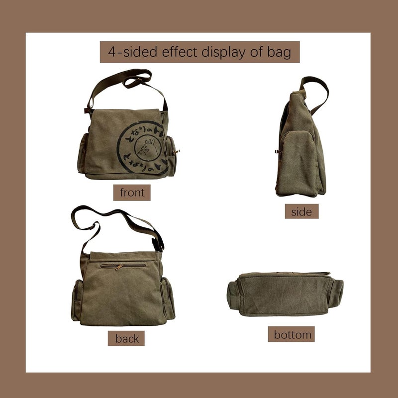 BXCNCKD Korean Canvas Shoulder Bag for Men - Large Capacity Computer Casual Bag - Image 5